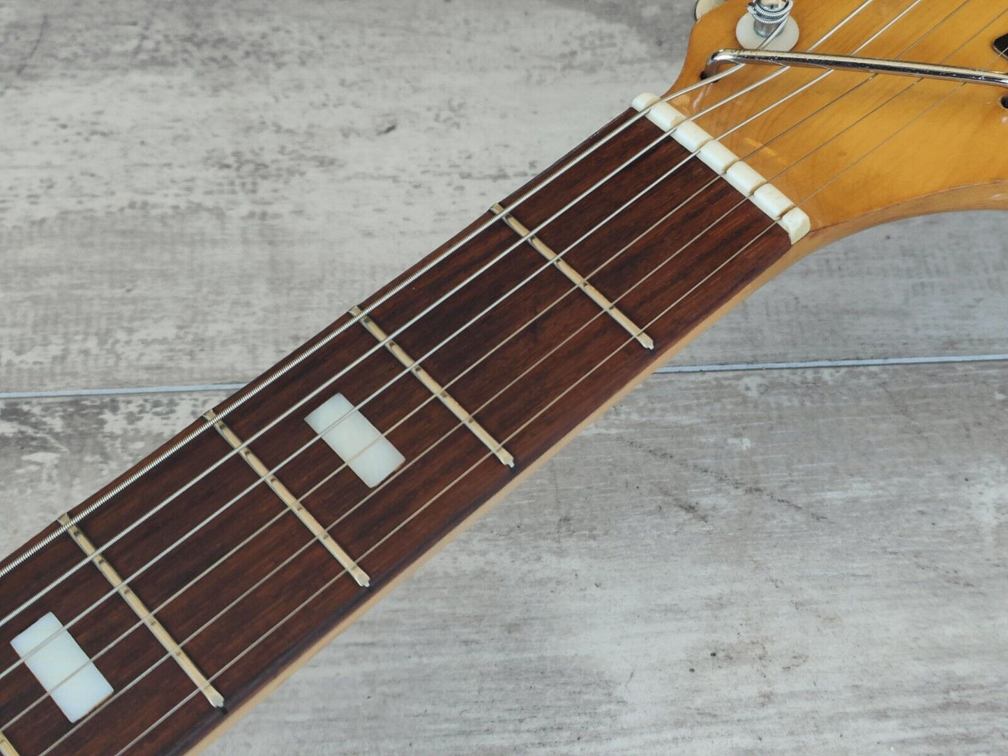 1964 Guyatone Japan LG-130T Vintage Guitar (Refinished Black)