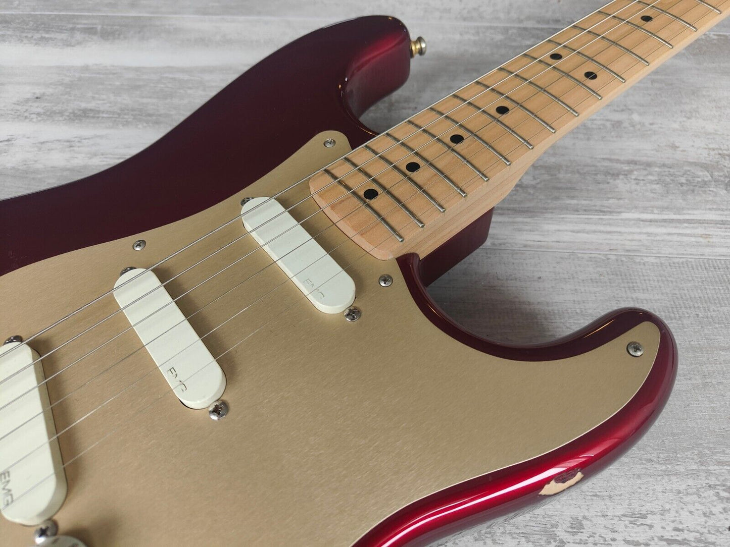 2014 Fender Japan ST72 '72 Reissue Stratocaster w/EMG's (Candy Apple Red)