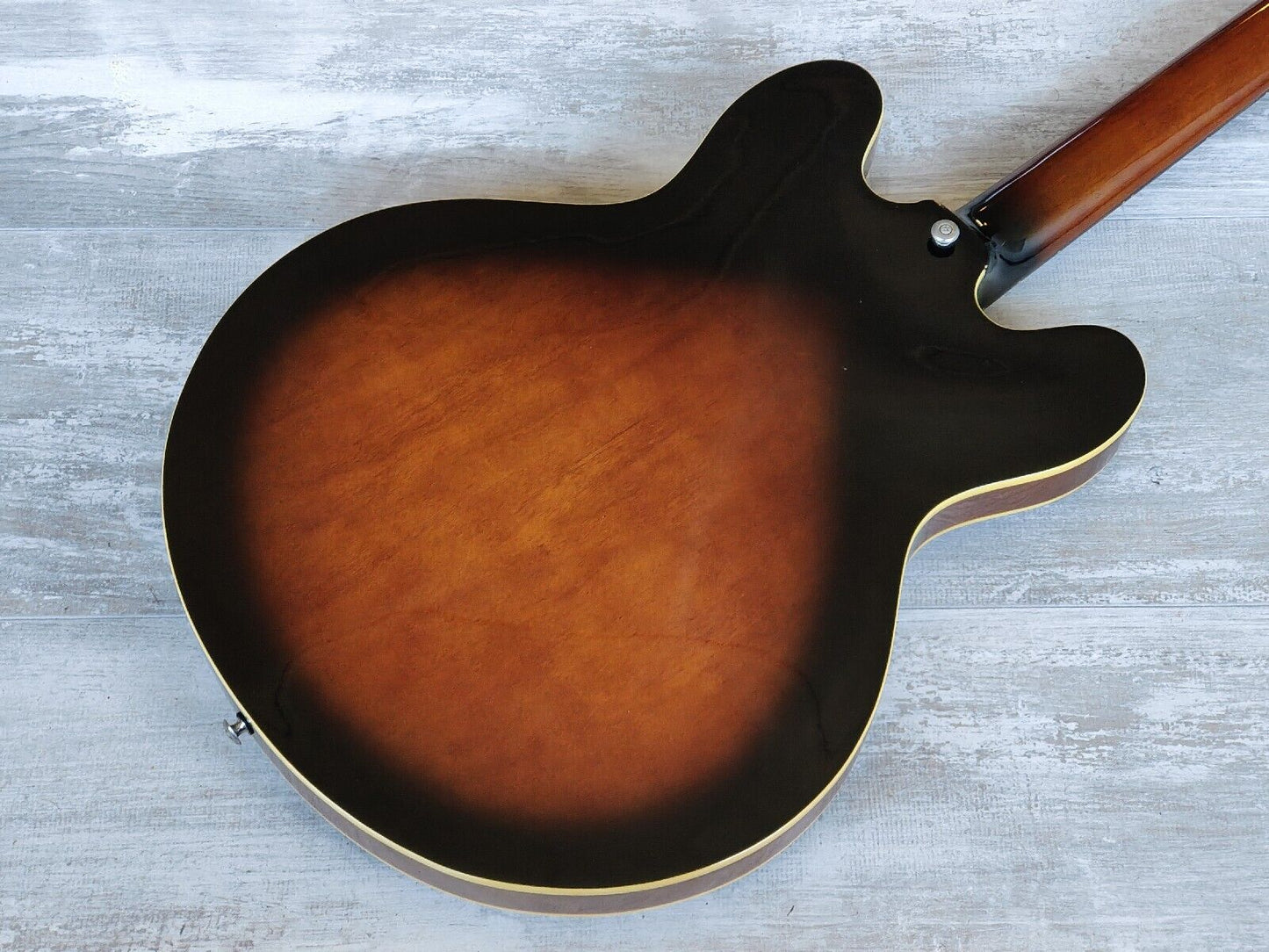2006 Epiphone Korea DOT Semi Hollowbody Electric Guitar (Worn Brown Sunburst)