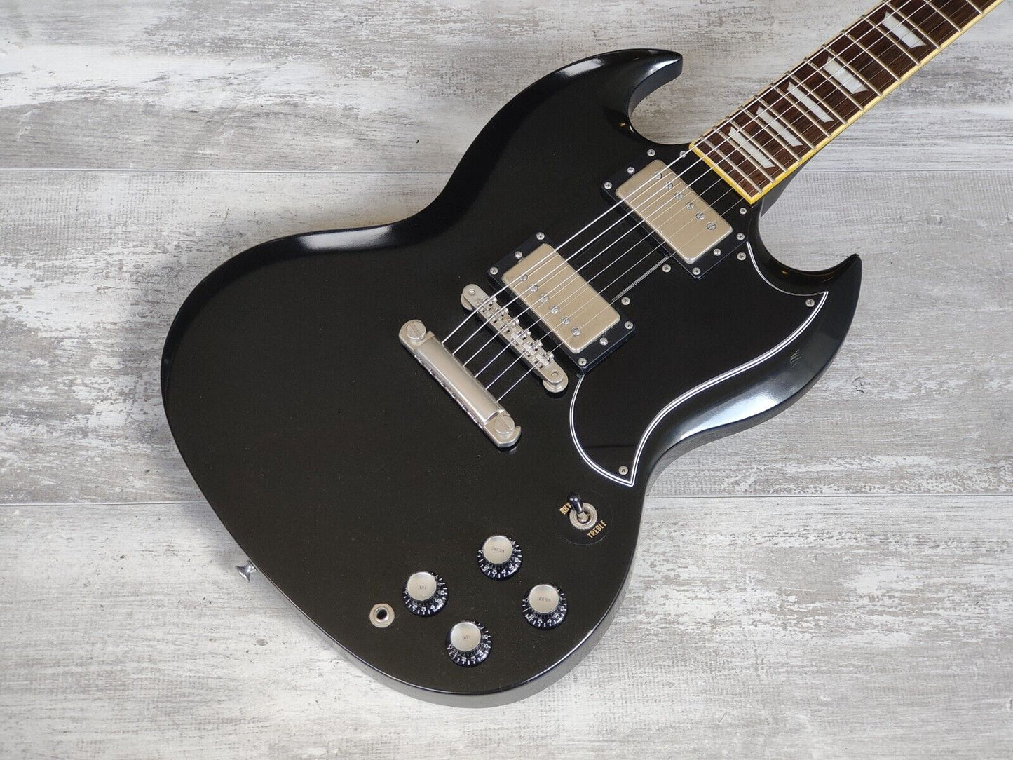 2004 Edwards (by ESP Japan) E-SG-90LT2 Double Cutaway SG (Black)