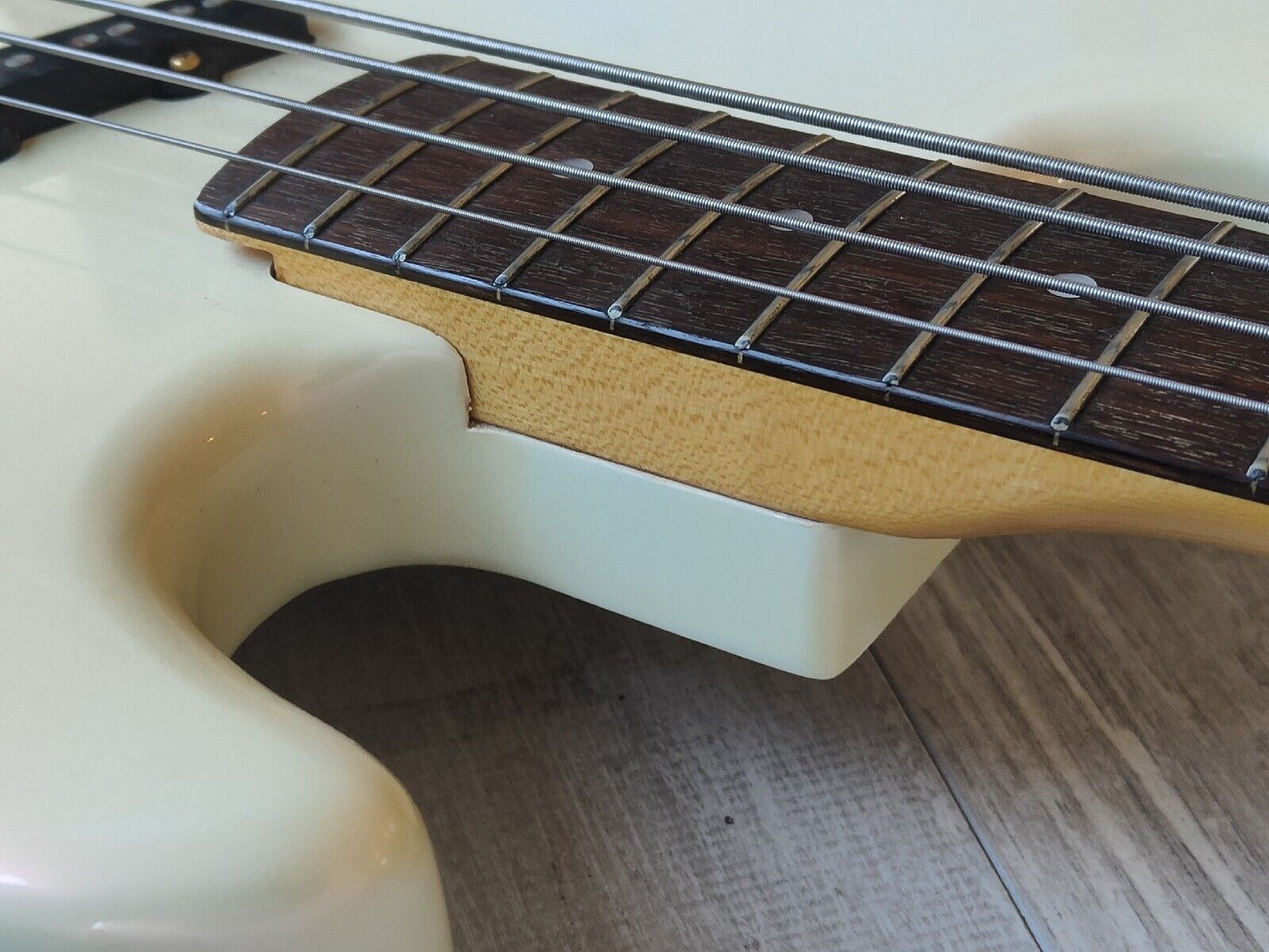 1988 Tokai Japan MJB-70 Triple Pickup Jazz Bass (Pearl White)