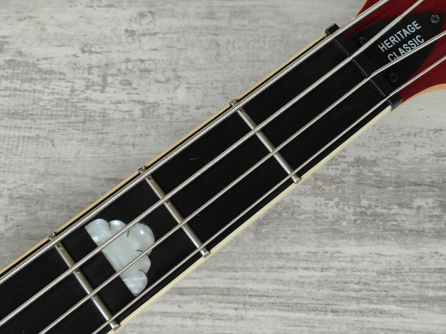 2004 BC Rich Heritage Classic Neckthrough Mockingbird Bass (Quilt Trans Red)