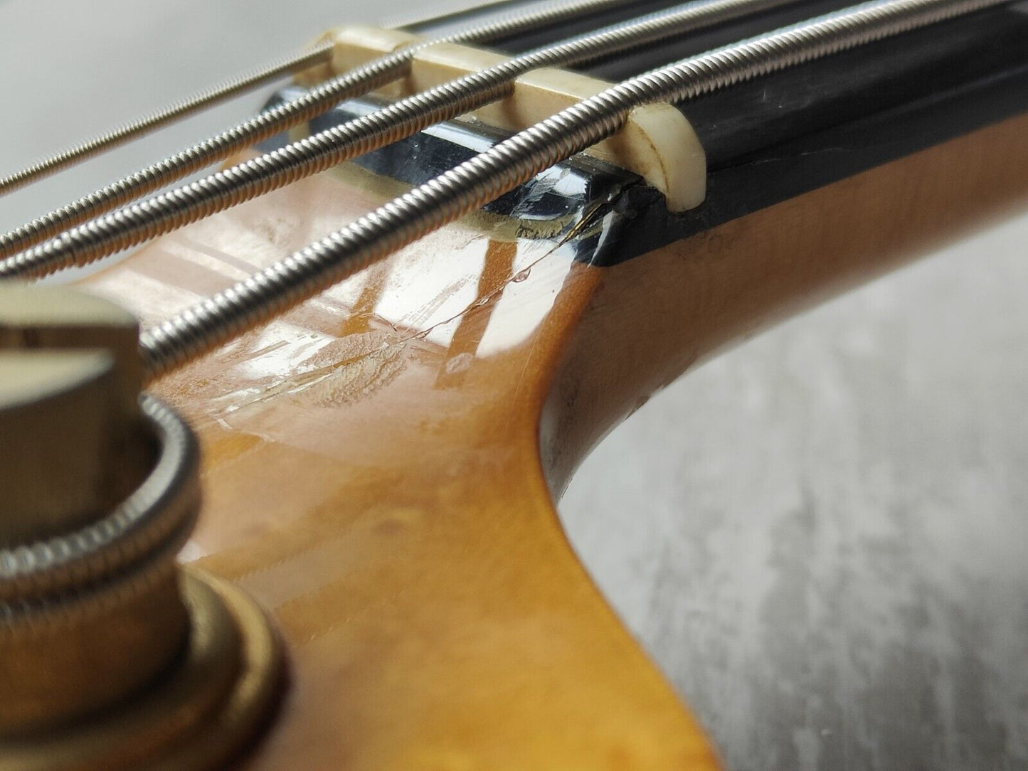 1988 Schecter Japan Precision Bass w/EMG's (Candy Apple Red)