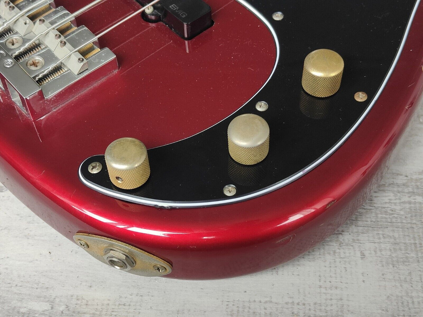 1988 Schecter Japan Precision Bass w/EMG's (Candy Apple Red)