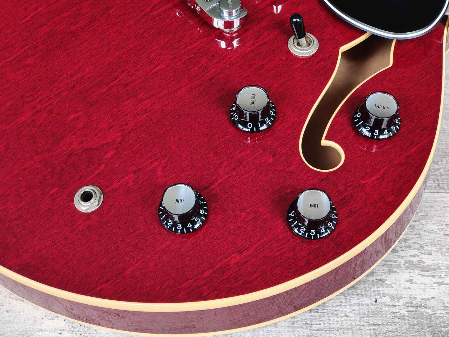 2012 Aria Pro II Japan TA-DOMINO Titan Series Semi Hollowbody (Cherry Red)