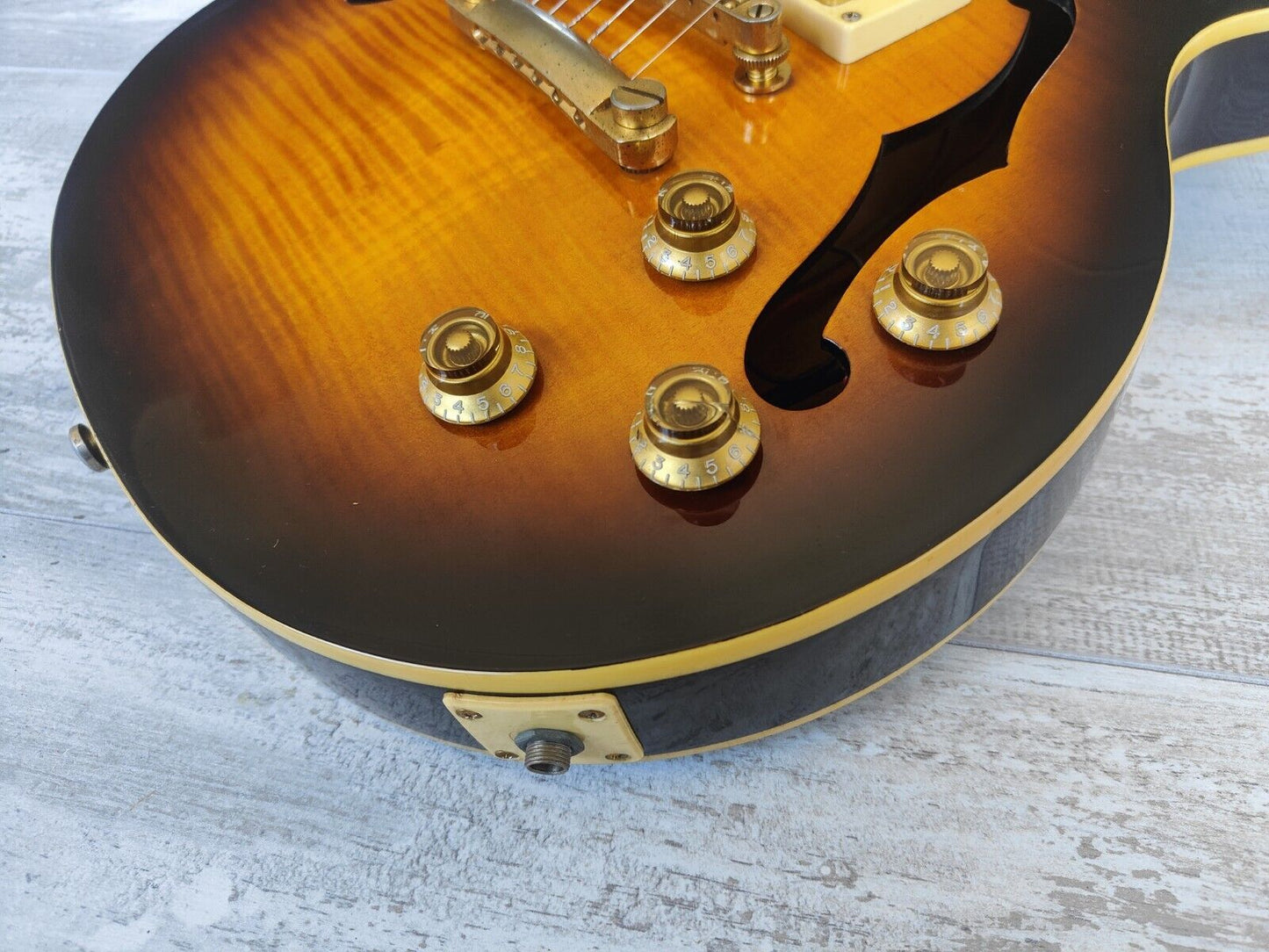 2001 Epiphone Limited Edition ES-PRO Semi Hollowbody Les Paul (Brown Sunburst)