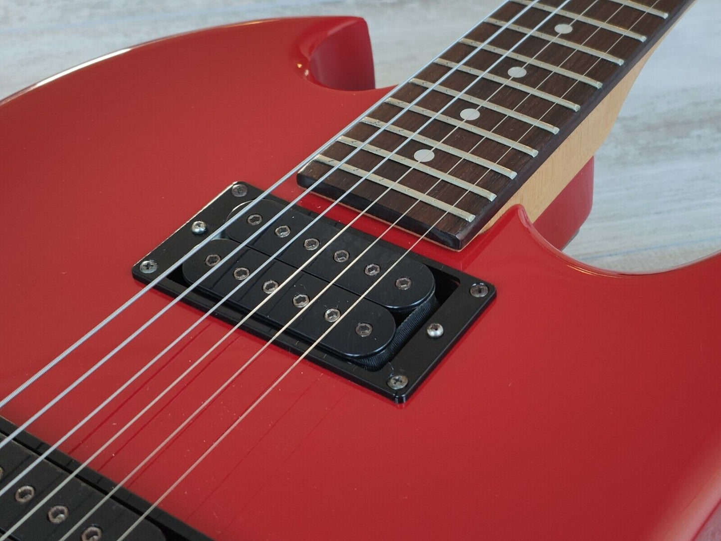 1992 BC Rich MG-601 Japanese Mockingbird w/Quad Bridge (Red)
