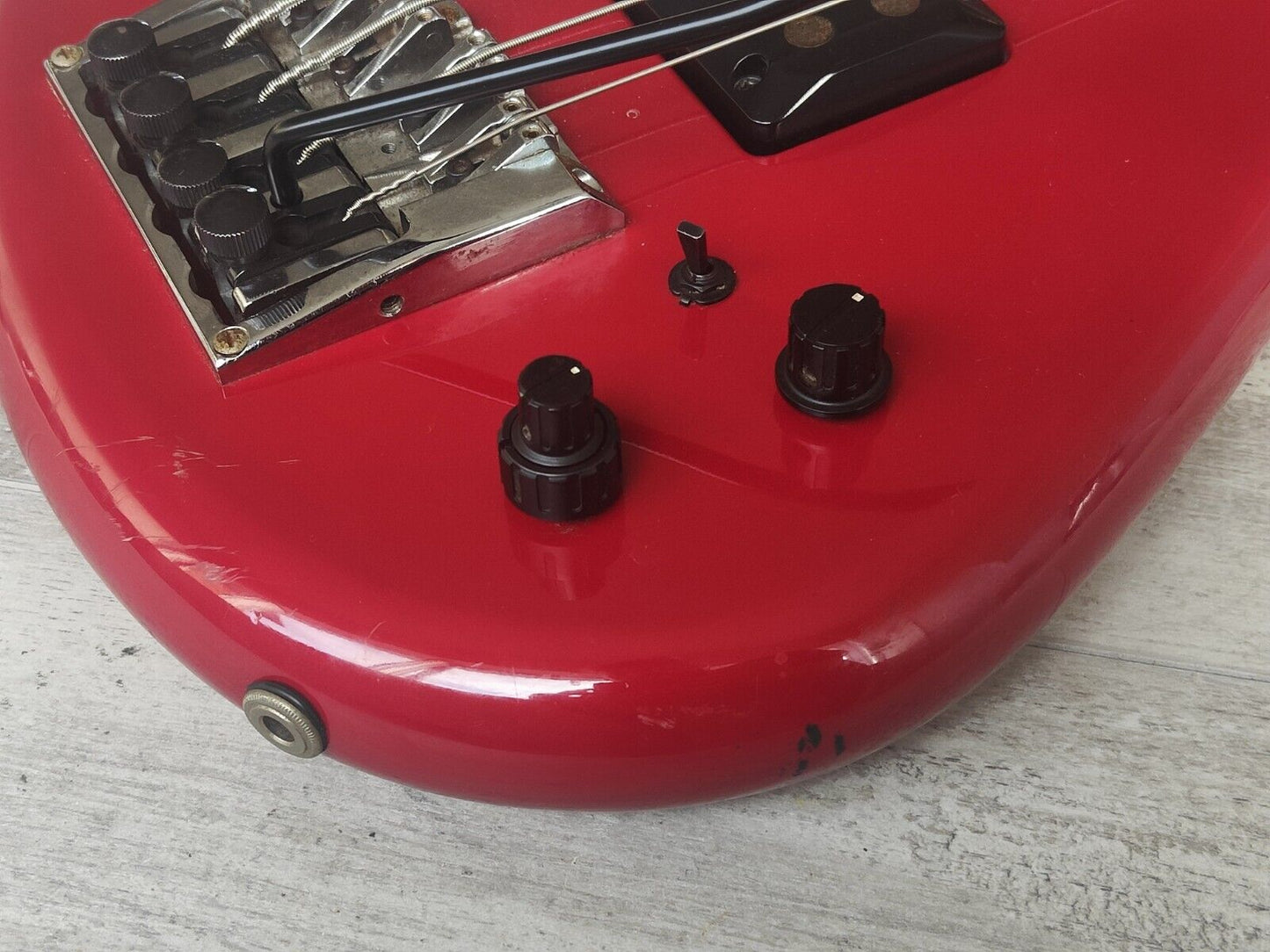 1994 Trissi Labo 4-String Bass w/Tremolo System (Red)