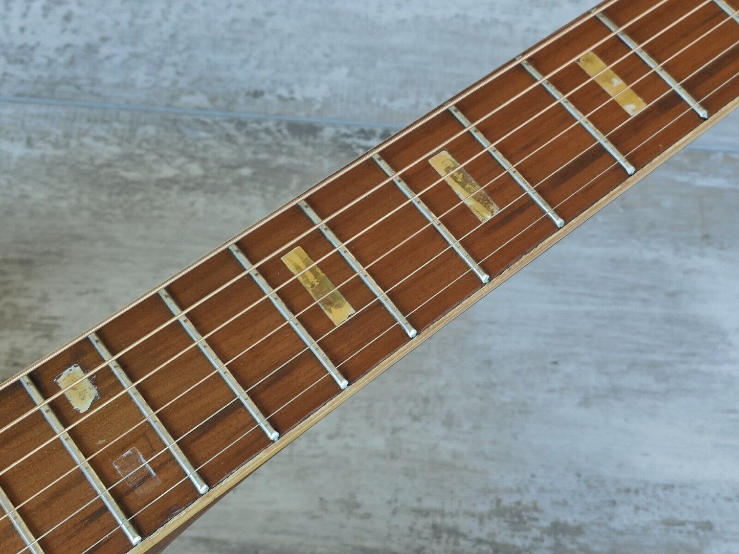 1960's Kiso Guitar by Nippon Gengakki Vintage F-Hole Acoustic Guitar (Natural)