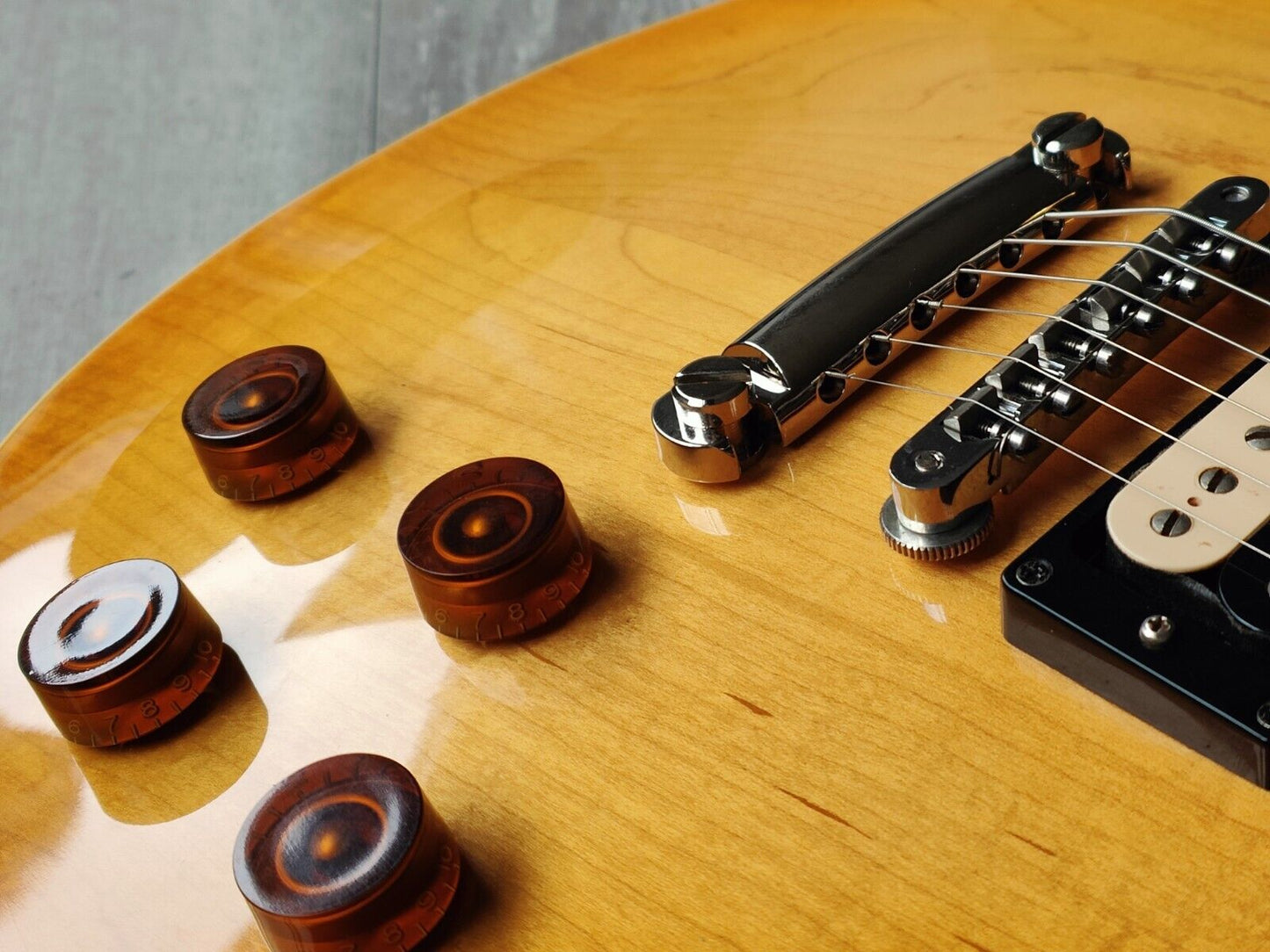 1999 Epiphone Japan LPS-80 Les Paul Standard (Plaintop Amber)