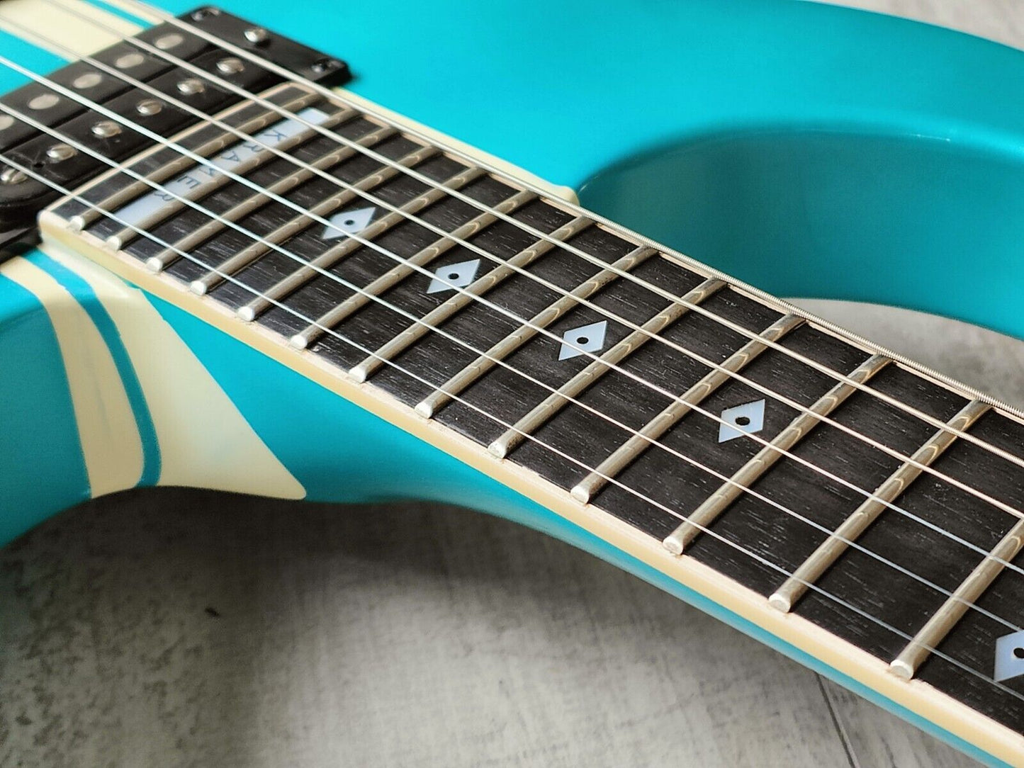 1988 Kramer Japan (by ESP) Bluesbreaker/Mirage Neckthrough HH Superstrat (Aqua)
