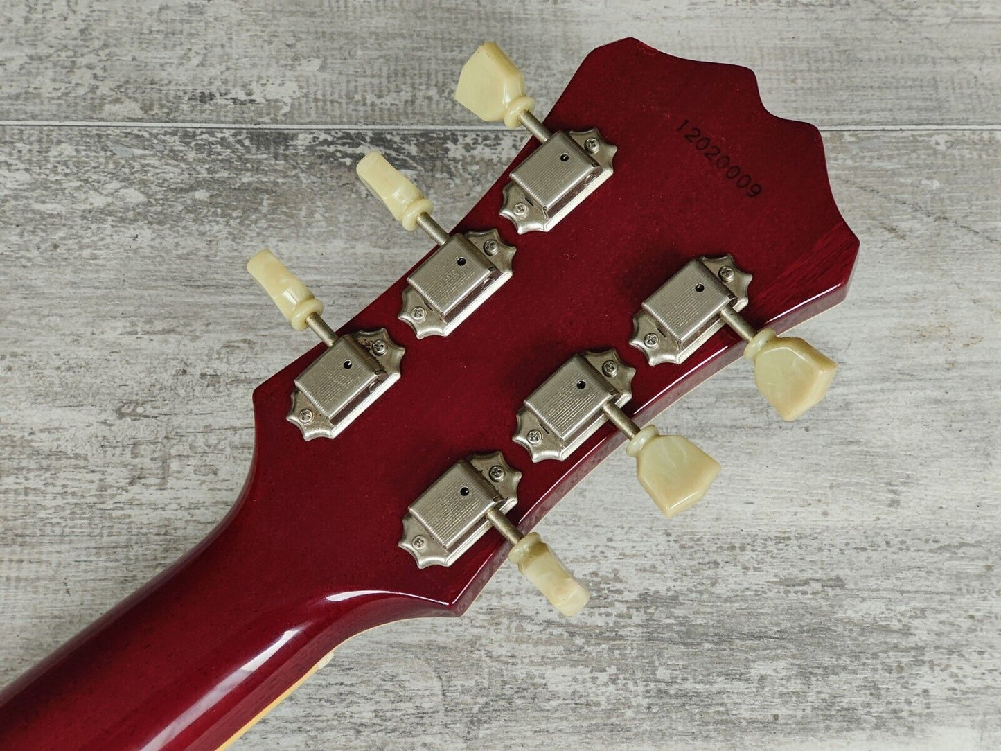 2012 Aria Pro II Japan TA-DOMINO Titan Series Semi Hollowbody (Cherry Red)