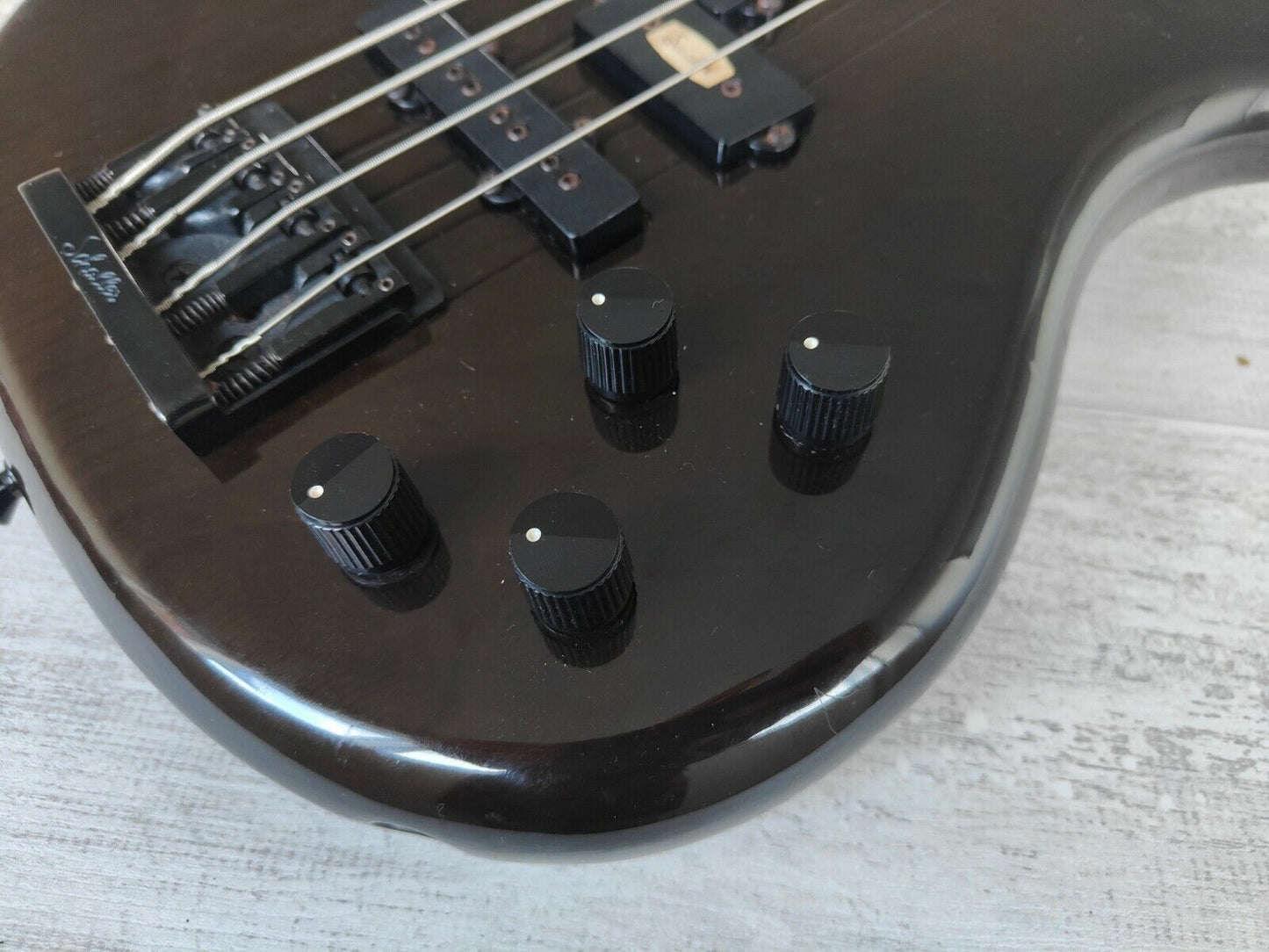 1989 Rockoon Japan (by Kawai) KRB-55PJ Bass (See Through Brown)