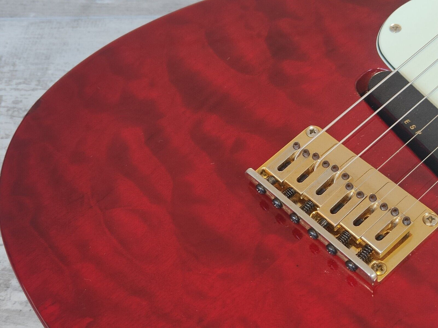 1995 ESP Japan Custom Order Telecaster (Quilt Red)