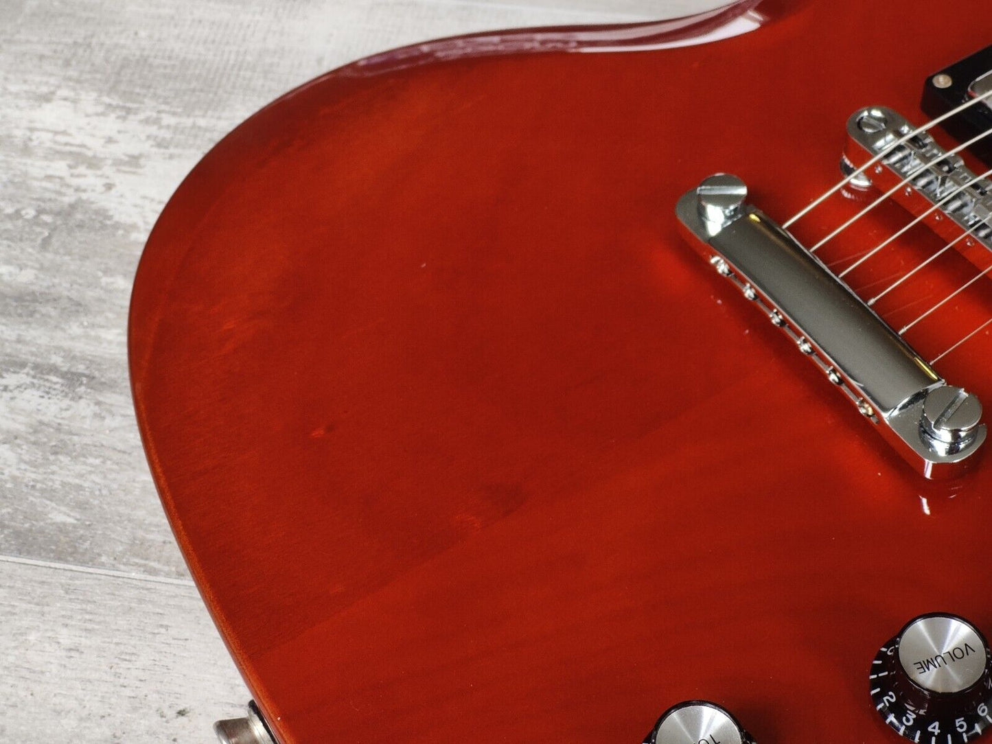 Blitz by Aria Pro II SG Double Cutaway (Cherry Red)