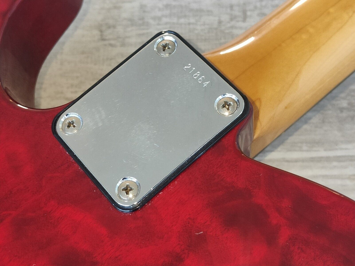 1995 ESP Japan Custom Order Telecaster (Quilt Red)