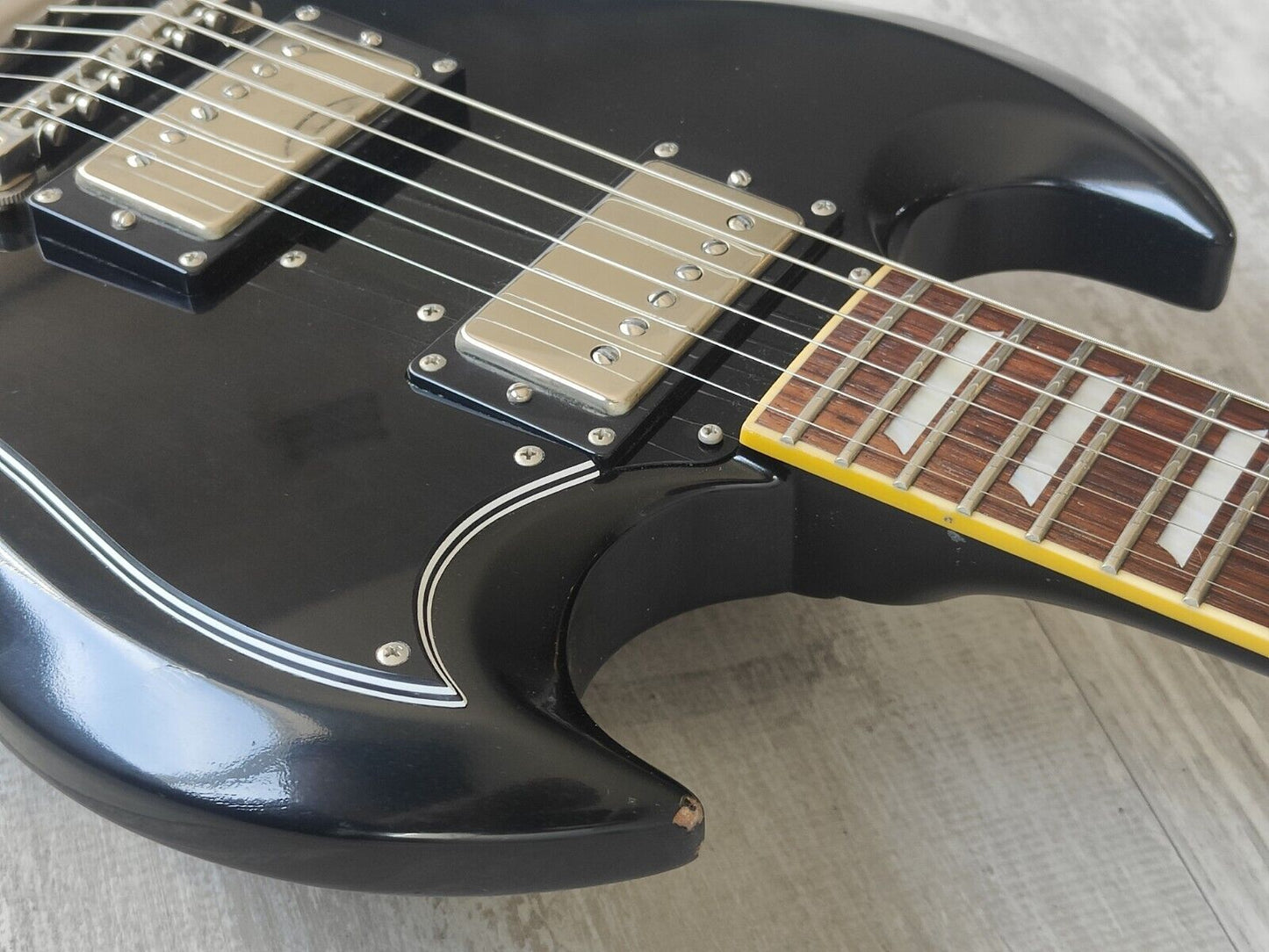2004 Edwards (by ESP Japan) E-SG-90LT2 Double Cutaway SG (Black)