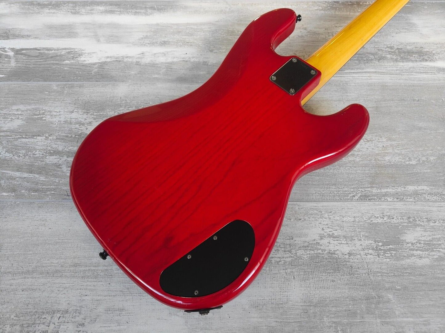 1984 ESP Japan LH Left Handed Precision PJ Bass (Transparent Red)