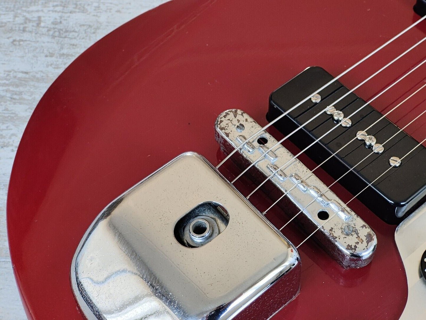 1960's Teisco Japan WG-2L w/Tokai P90's (Red)