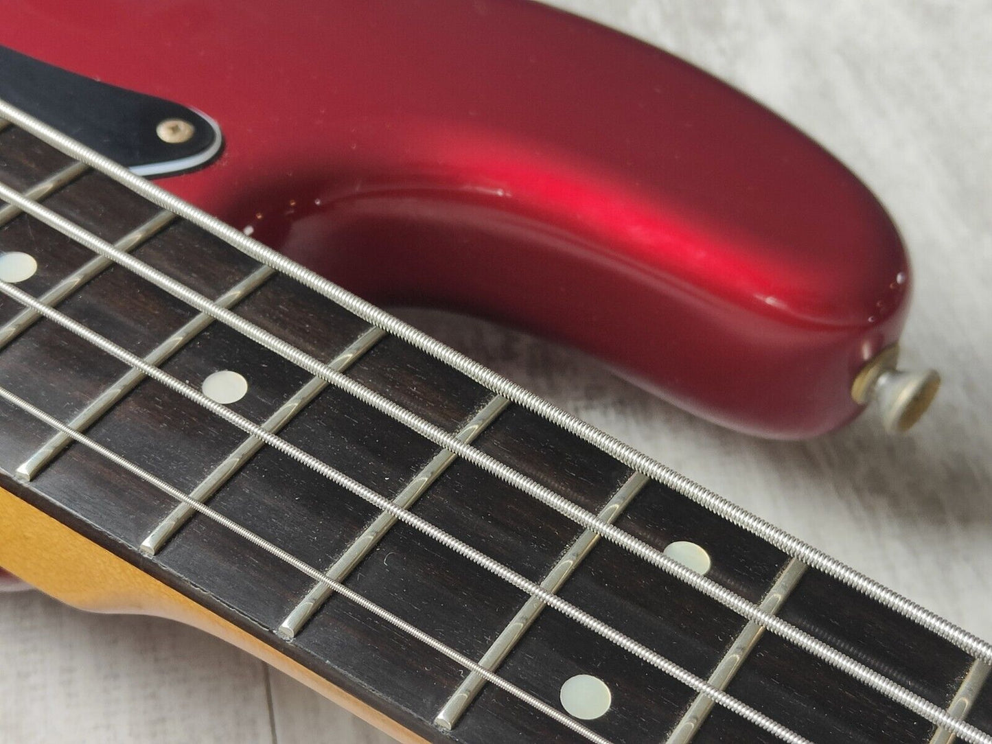 1988 Schecter Japan Precision Bass w/EMG's (Candy Apple Red)