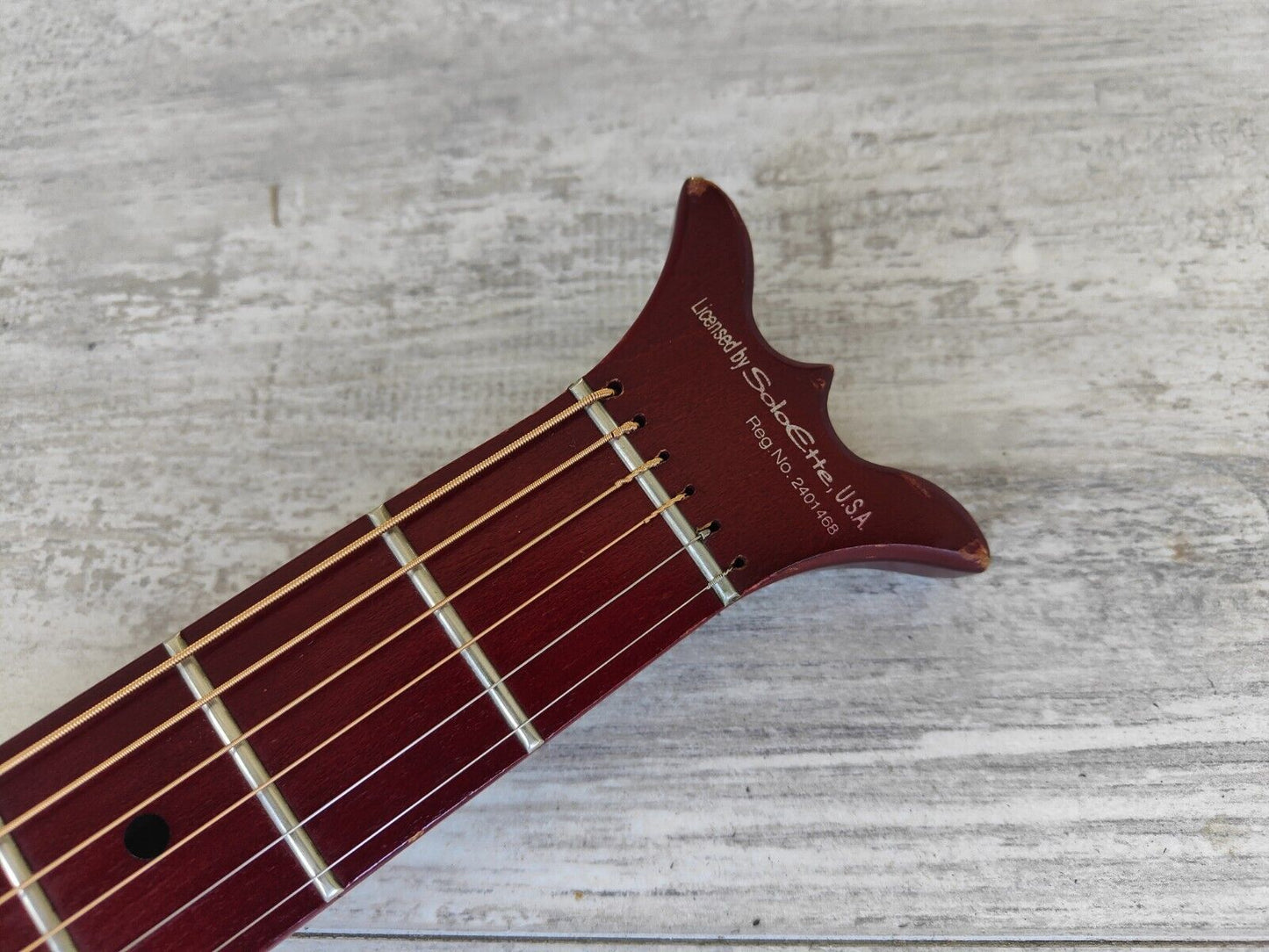 2002 Aria Sinsonido Solo Ette Silent Acoustic Guitar (Red)
