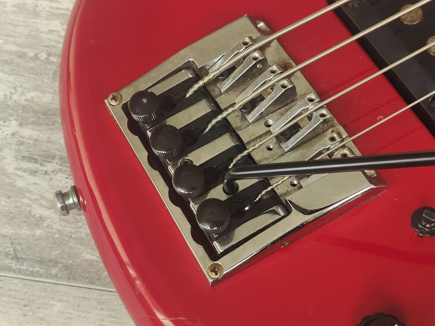 1994 Trissi Labo 4-String Bass w/Tremolo System (Red)