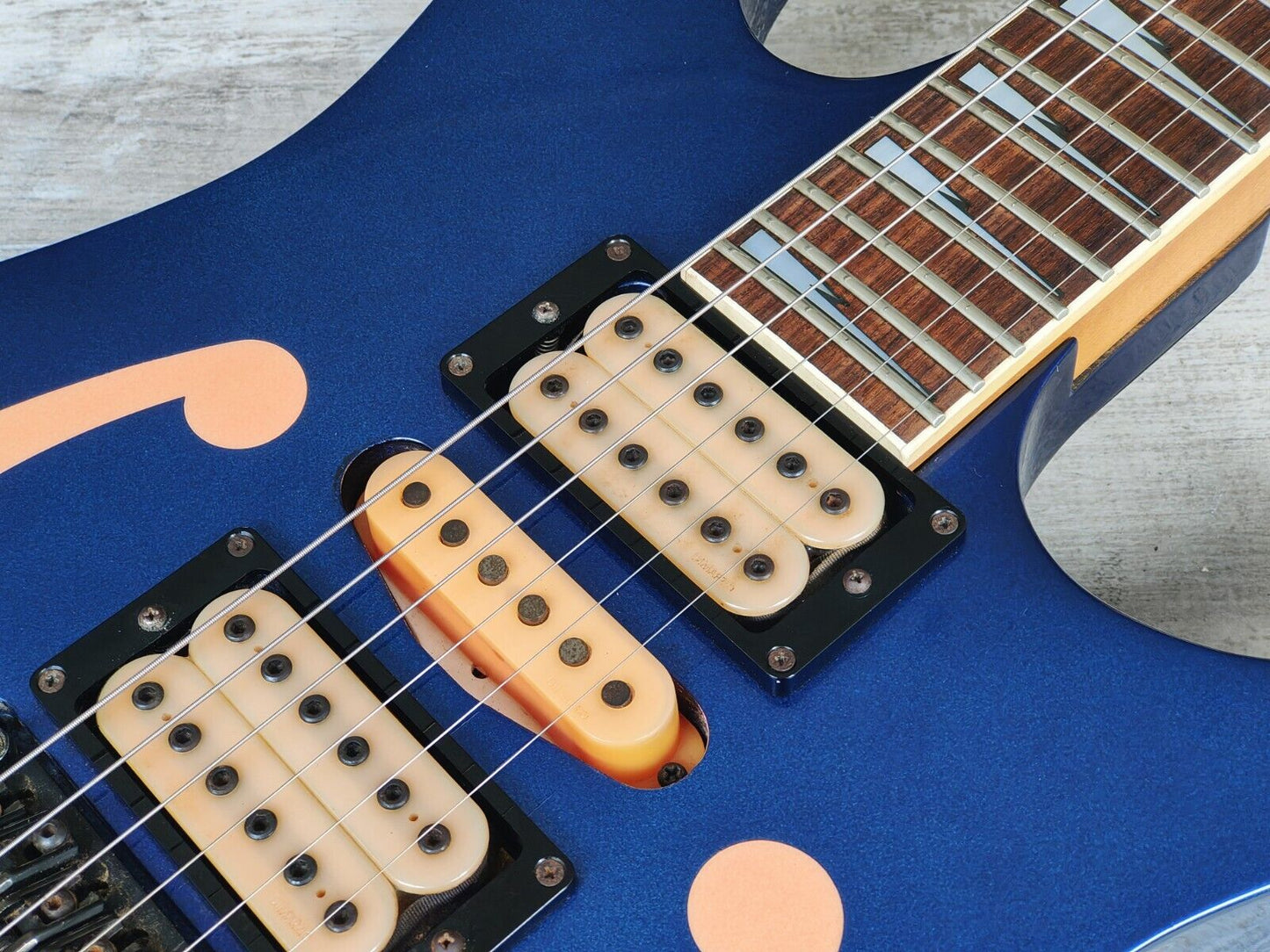 1993 Ibanez Japan PGM100 Paul Gilbert Signature Model Superstrat (Jewel Blue)