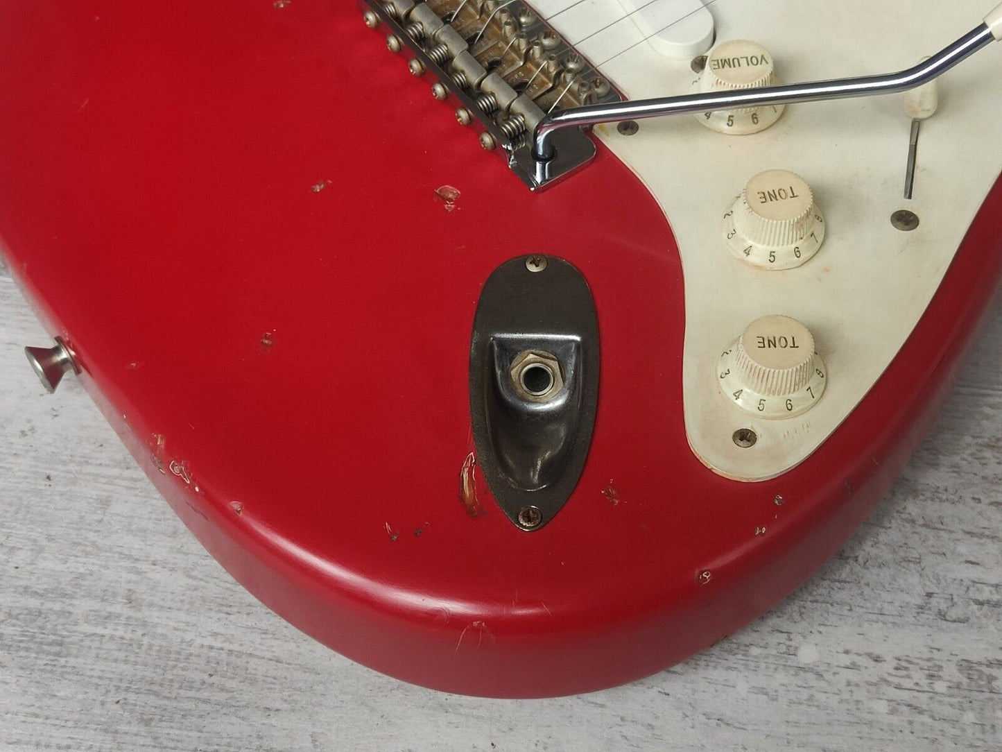 2005 Fender Japan ST54-95LS '54 Stratocaster w/Lace Sensors (Relic Torino Red)