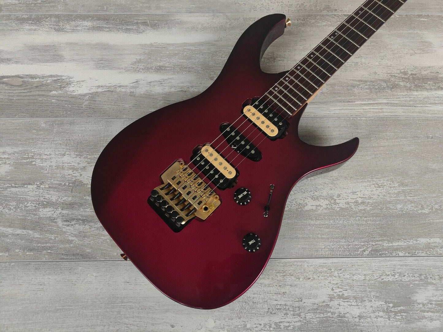 1990's Anboy Japan Dominator Series HSH Superstrat (Purple Burst)