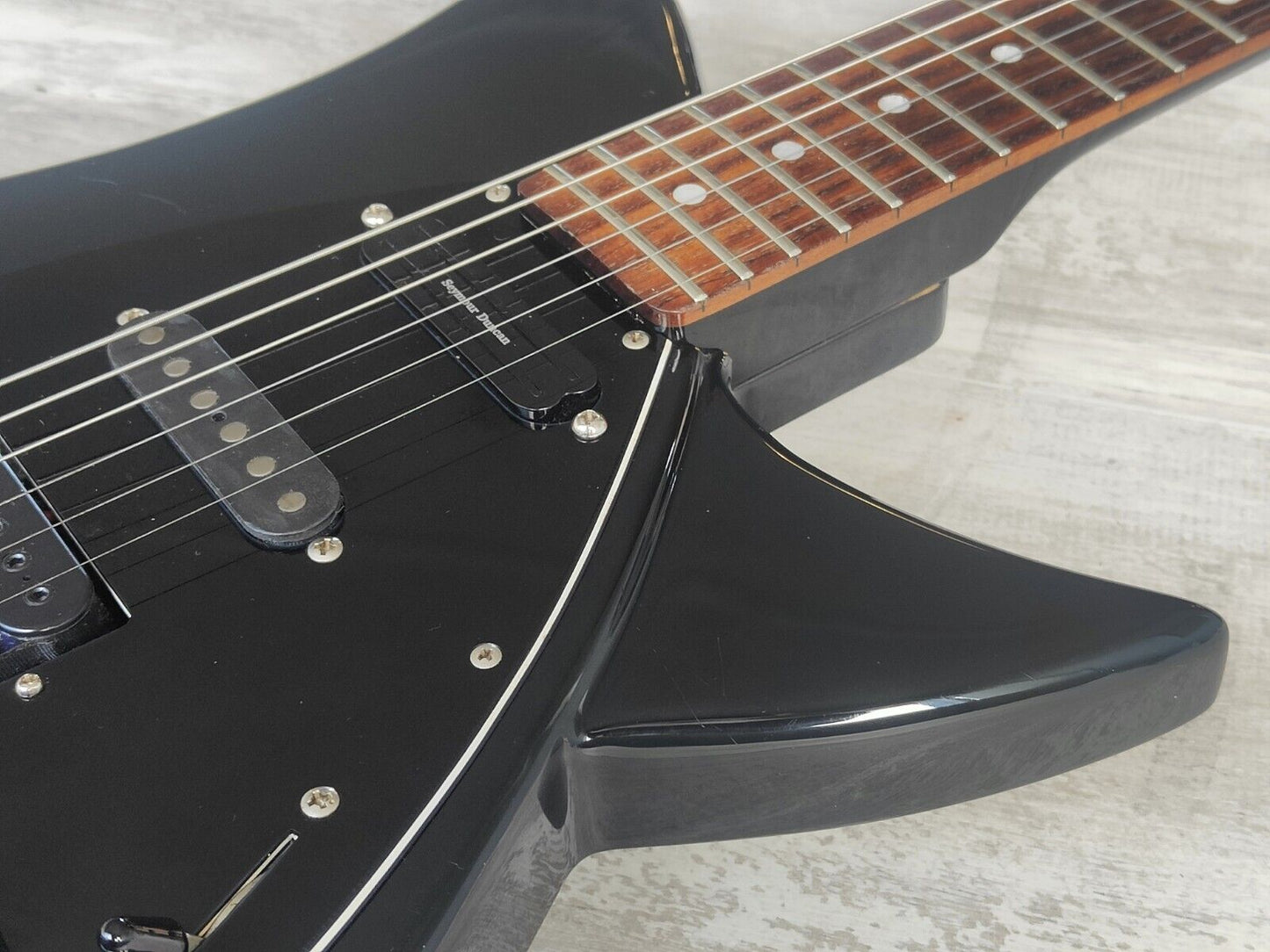 Tokai Japan Talbo - Seymour Duncan/Dimarzio's w/Wood Body (Black)