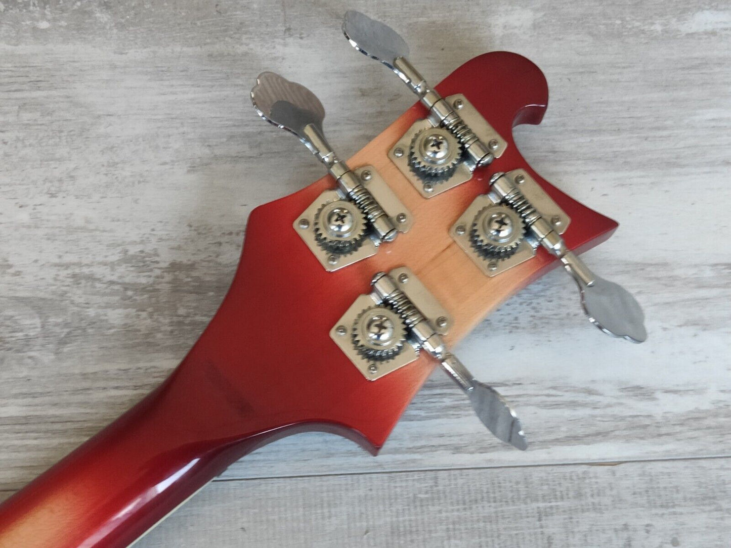 Rockinbetter Left Handed LH 4-String Bass Guitar (Fireglo)