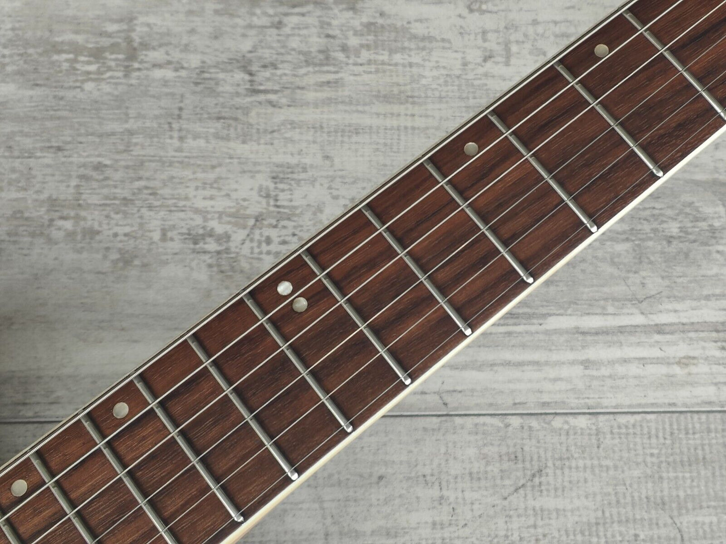 1960's Teisco Japan Royalist EV-2T Weird Old Guitar (White)