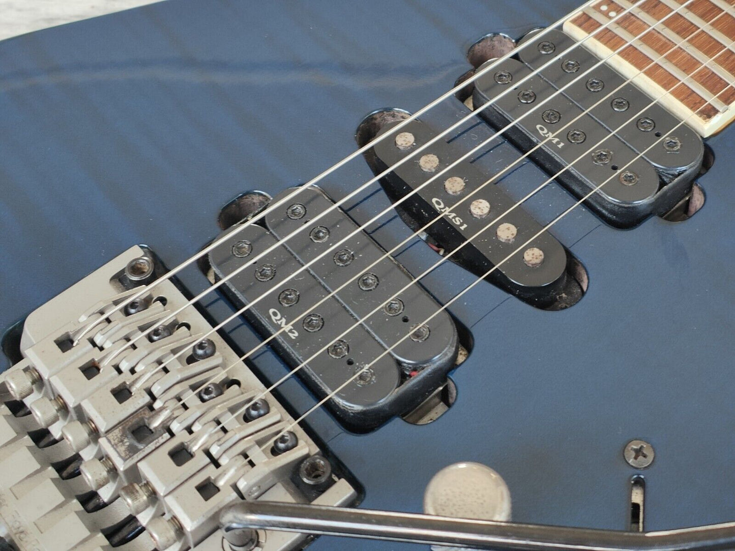 2002 Ibanez Japan RG770FM HSH Superstrat (Deep Blue Flame)
