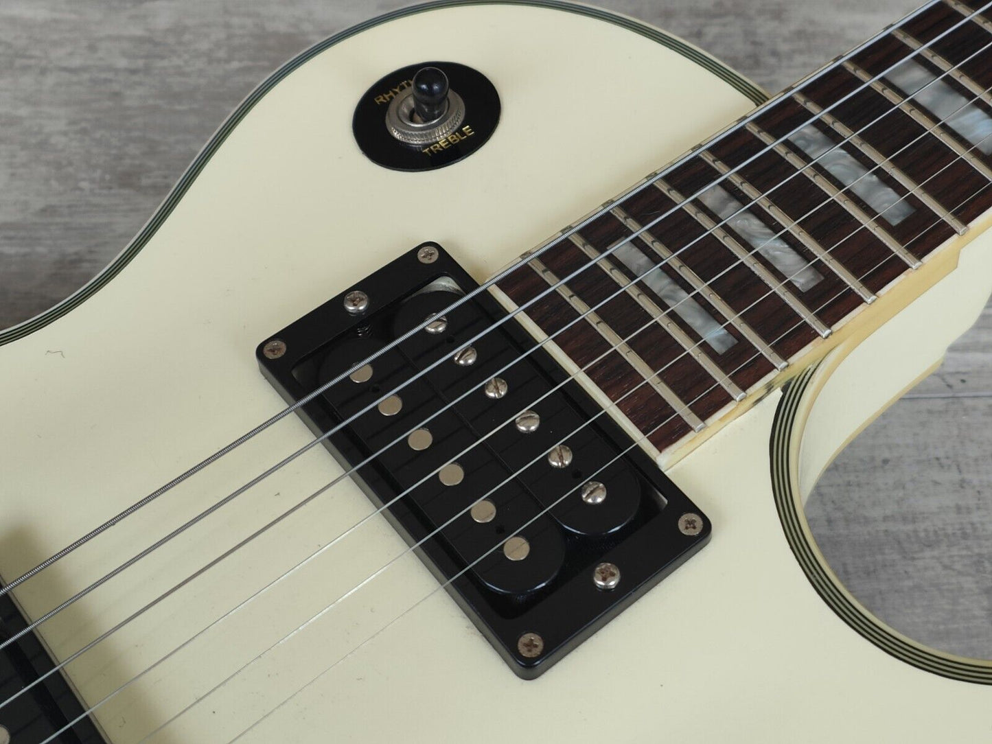2004 Burny RLC-58K Les Paul Custom w/Kahler (Snow White)