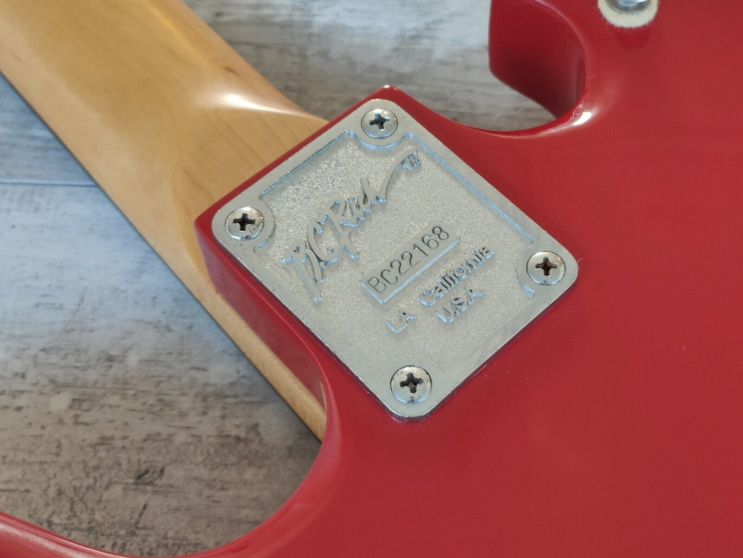 1992 BC Rich MG-601 Japanese Mockingbird w/Quad Bridge (Red)