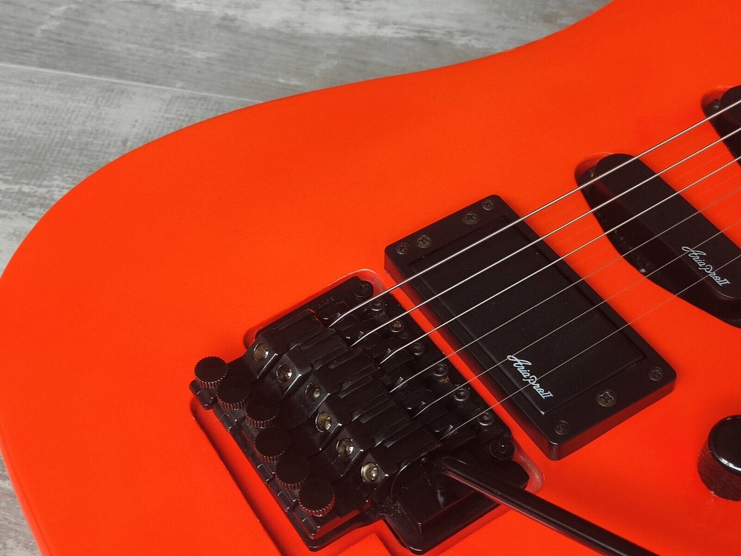 Aria Pro II Magna Series MA38 Superstrat (Fluro Orange)