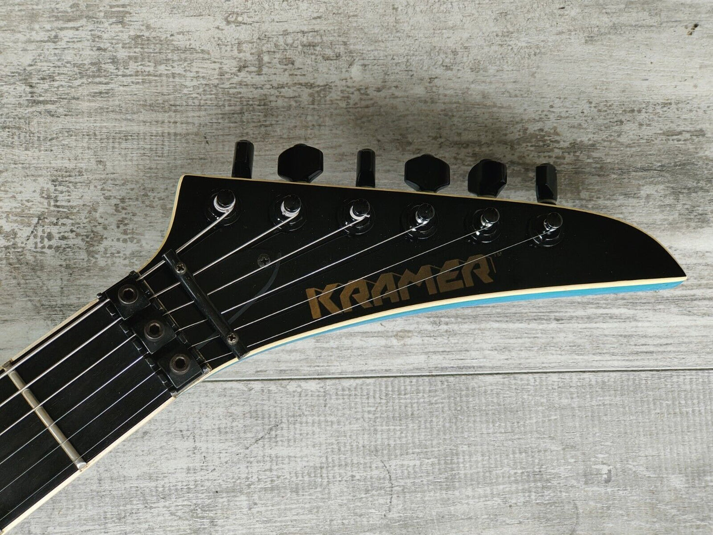 1988 Kramer Japan (by ESP) Bluesbreaker/Mirage Neckthrough HH Superstrat (Aqua)