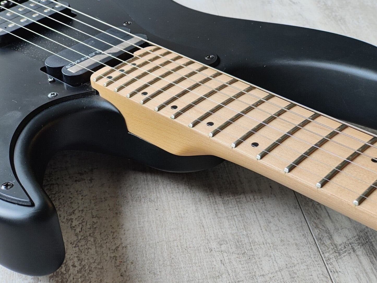 2017 Schecter Sun Valley Super Shredder FR S w/Sustainiac + EMG (Satin Black)
