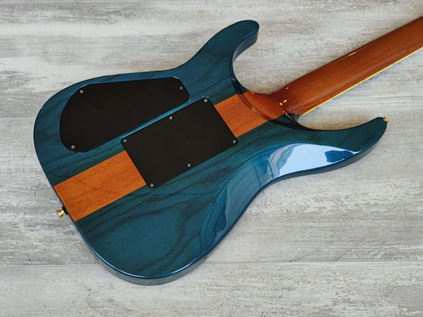 1999 Grover Jackson Japan "Supreme Series" S-330 Neckthrough Soloist (Blue)