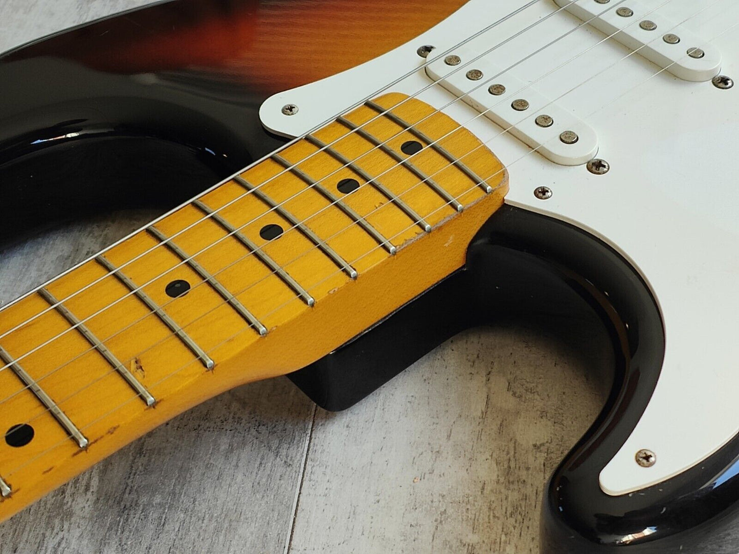 2006 Fender Japan ST57-72L LH Left Handed '57 Reissue Stratocaster (Sunburst)