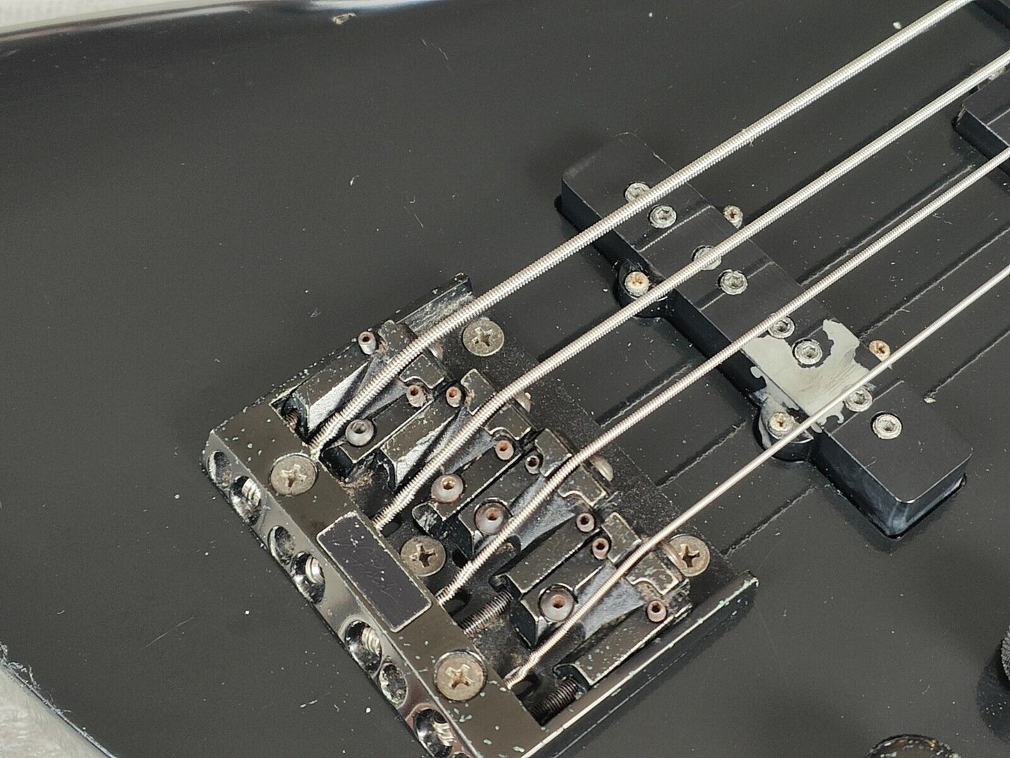 1989 BC Rich Japan NJ Series MB-857 Mockingbird Bass (Black)