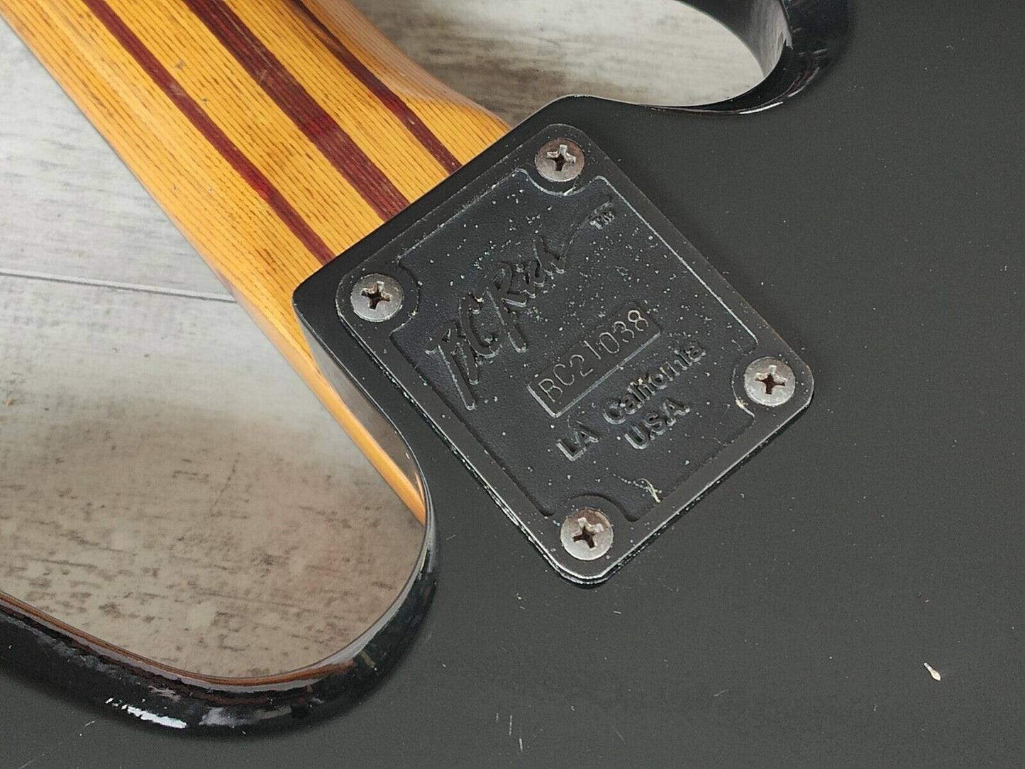 1989 BC Rich Japan NJ Series MB-857 Mockingbird Bass (Black)