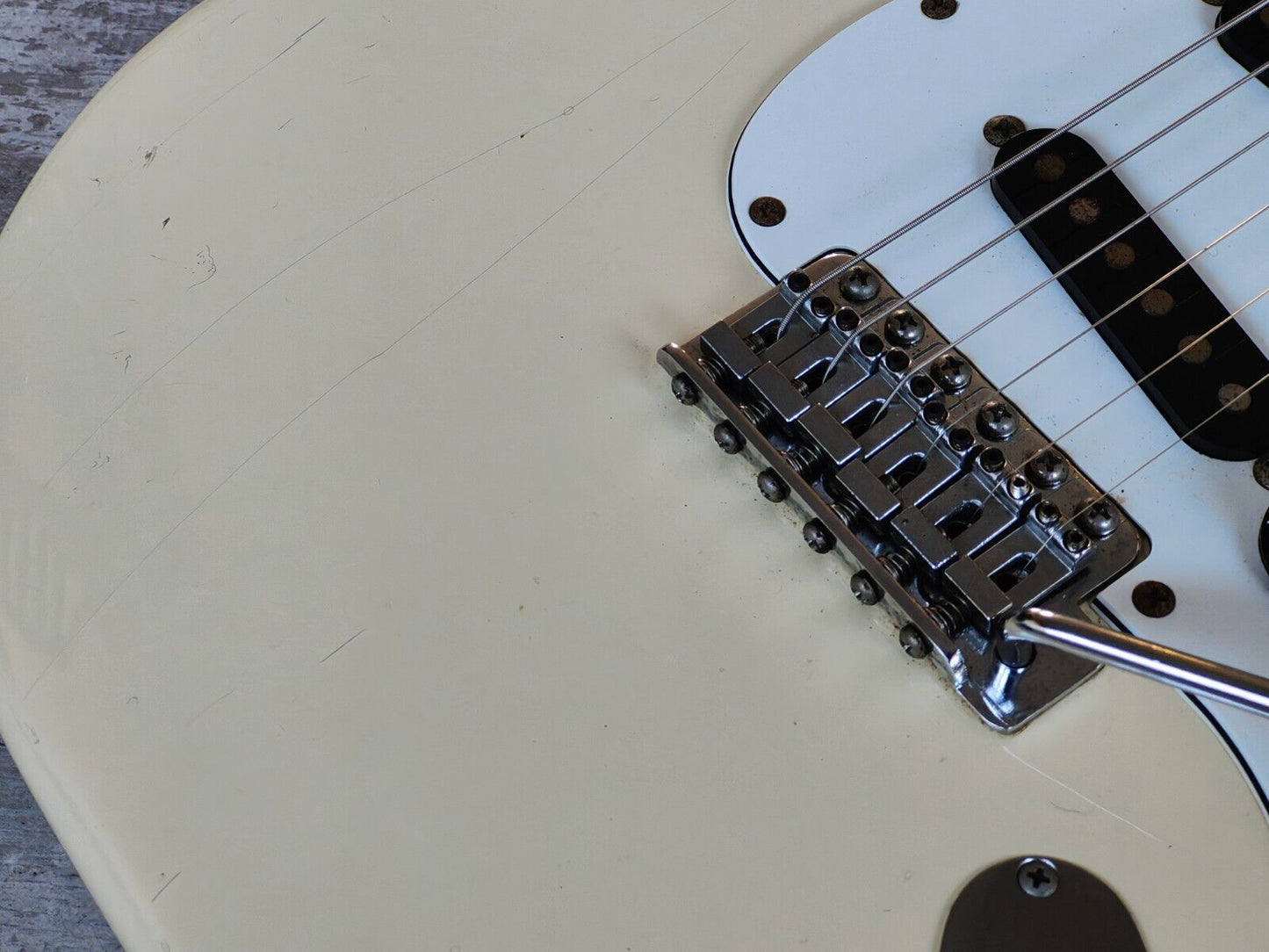 1989 Fender Japan ST72-65 '72 Reissue Blackmore Scalloped Stratocaster (White)