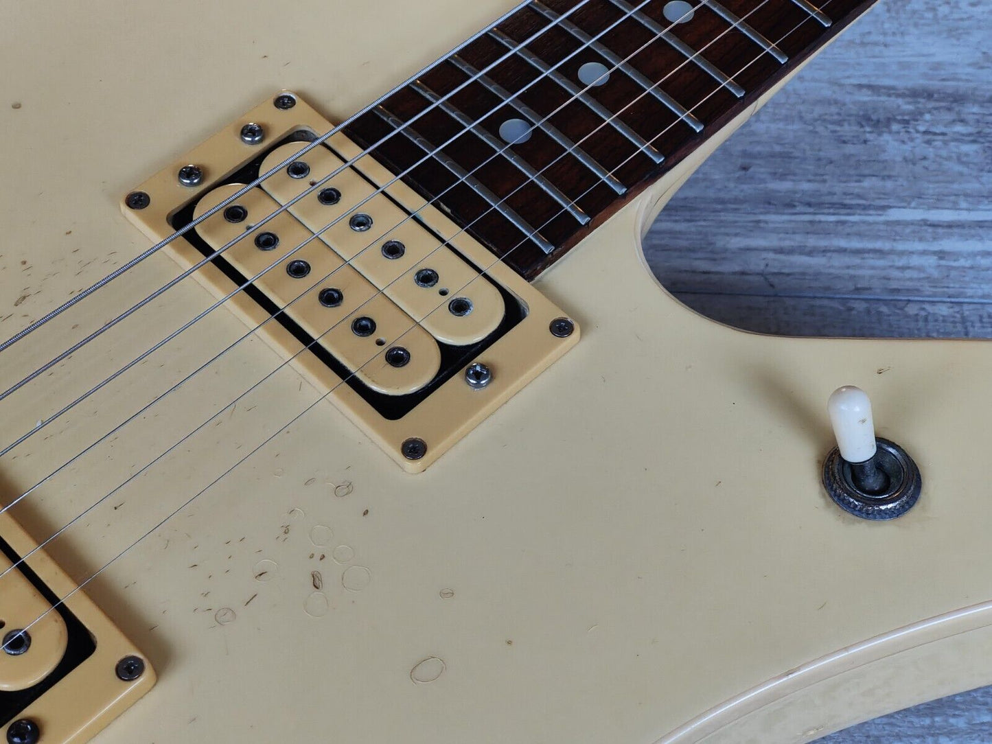 1983 Washburn Japan A-10 Stage Series Explorer (White)