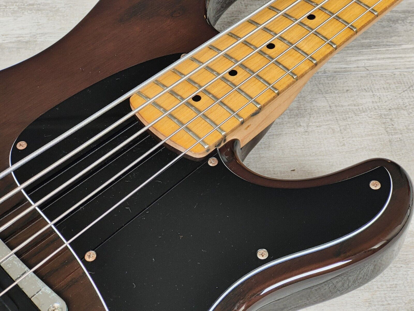 1995 Ibanez Japan ATK305 5-String Bass (Transparent Brown)