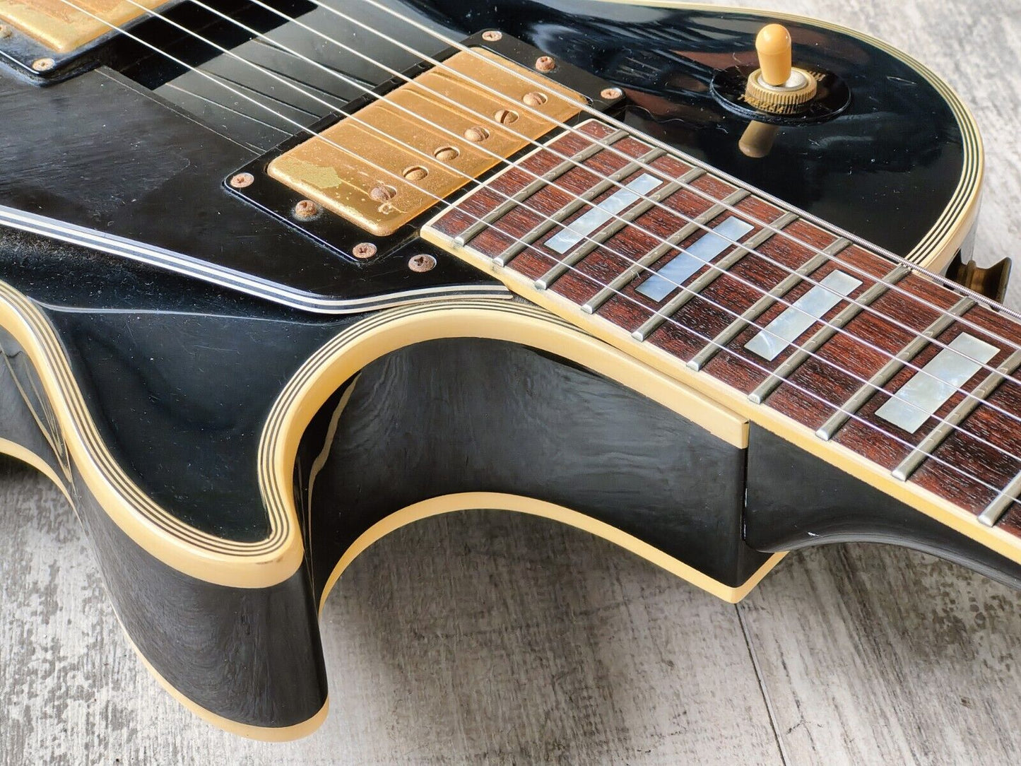 1989 Greco Japan EGC-650 Les Paul Custom w/"Soft V" Neck Profile (Ebony)