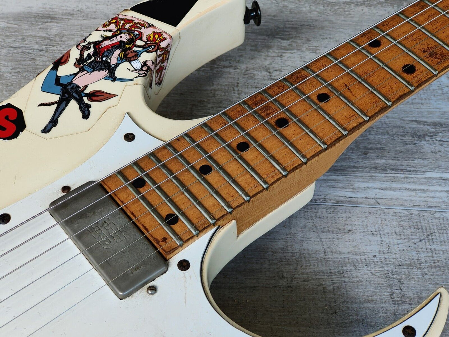 1987 Ibanez Japan RG550 Modified Superstrat - Duncan/Dimarzio Pickups (White)