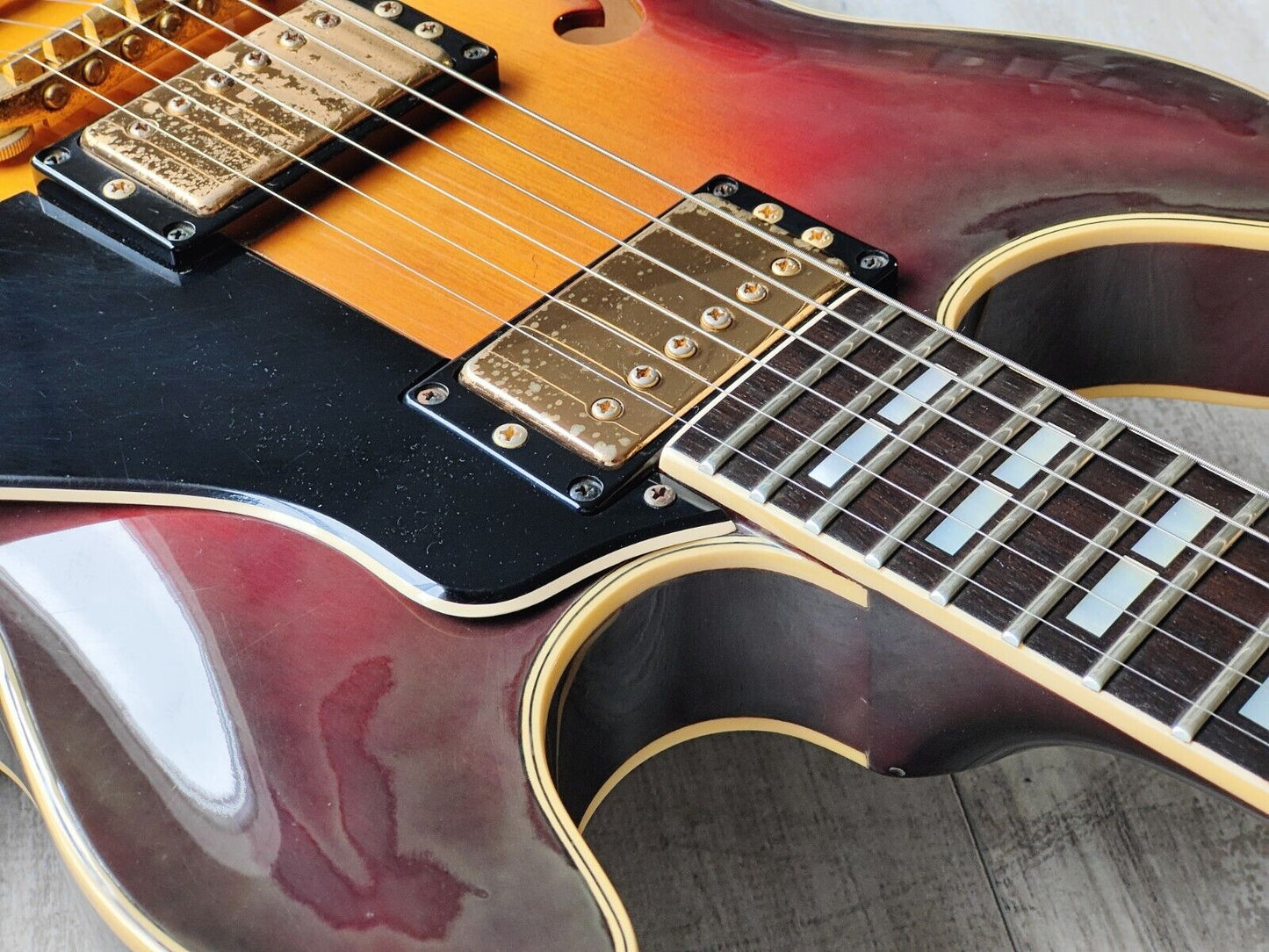 1988 Yamaha SA-2100 ES-335 Semi Hollowbody Electric Guitar (Sunburst)