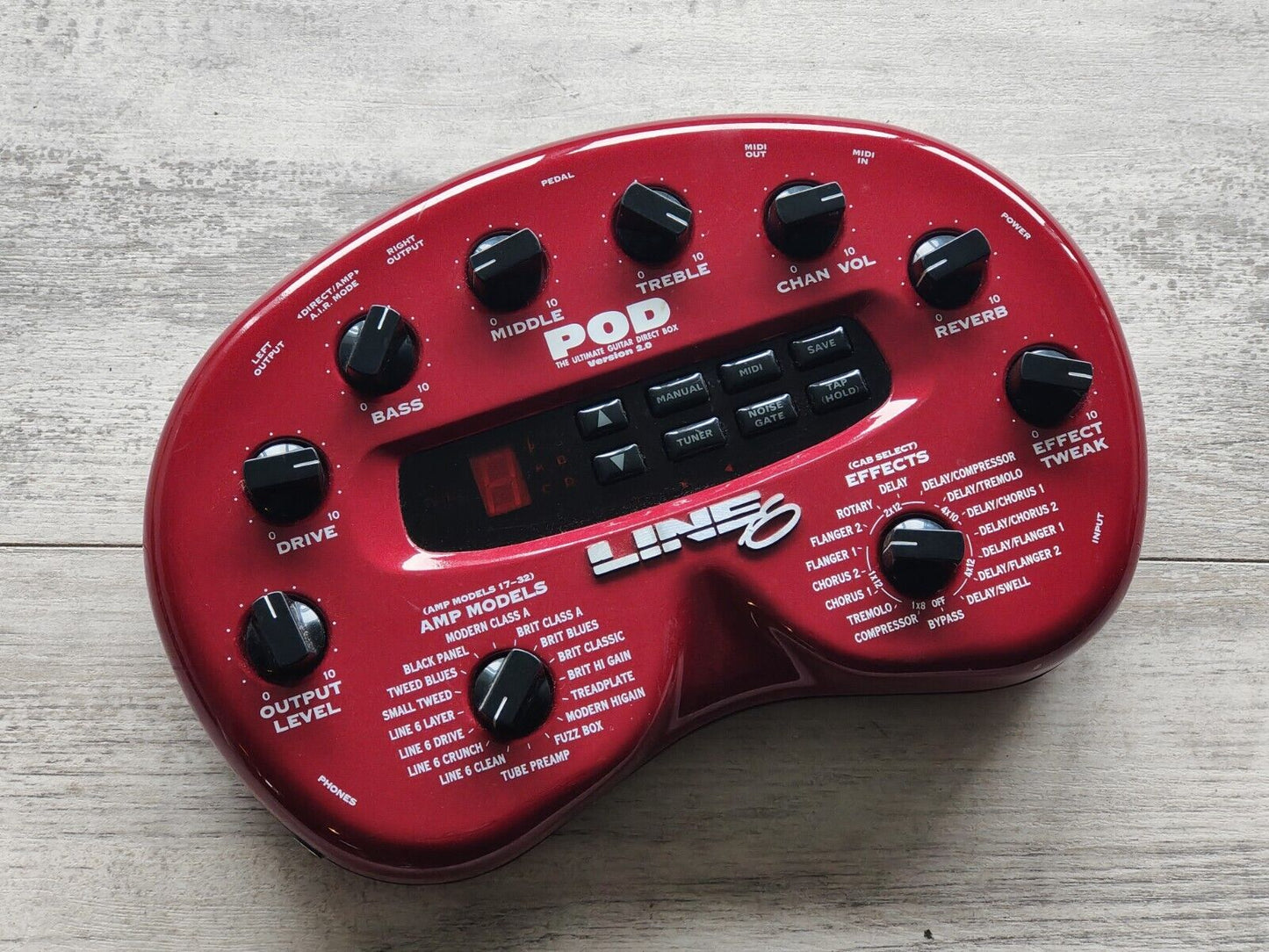Line 6 POD 2.0 Multi Effects Unit/Pedal