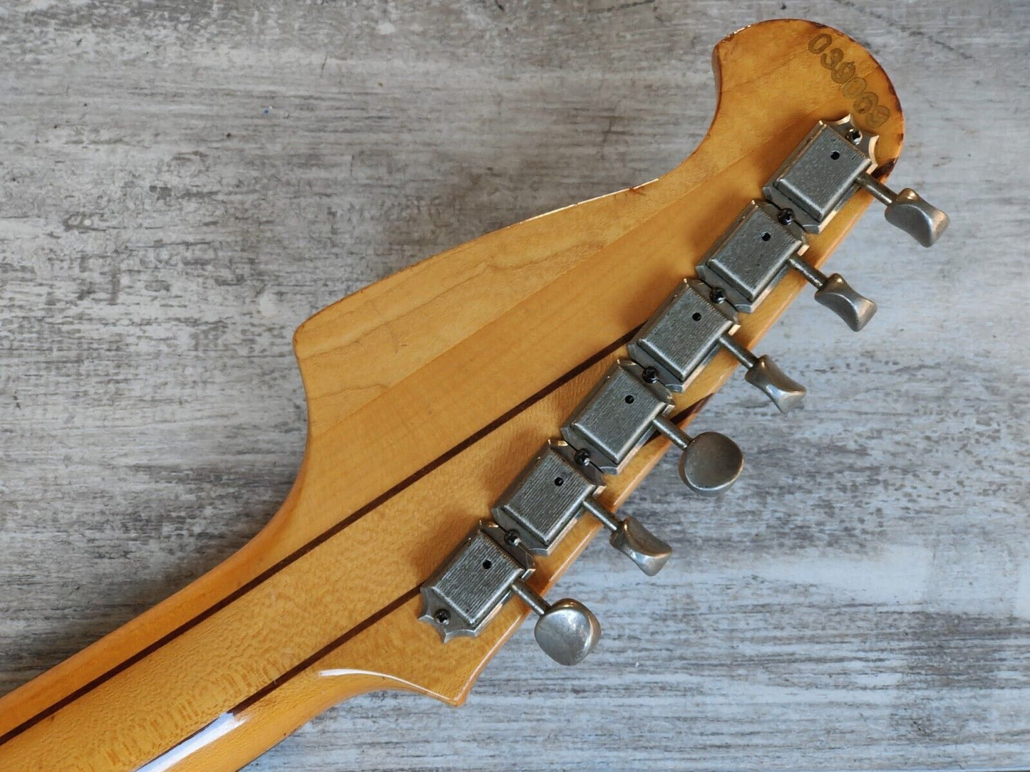 1979 Aria Pro II Japan (Matsumoku) TS-600 Neckthrough Double Cutaway (Natural)